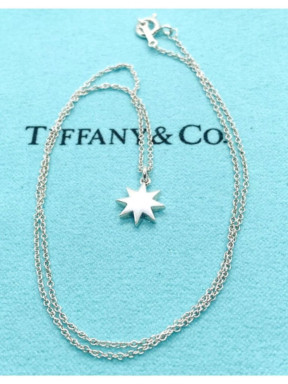 Tiffany & Co Paloma Picasso Sterling Silver 925 Star Necklace 16"